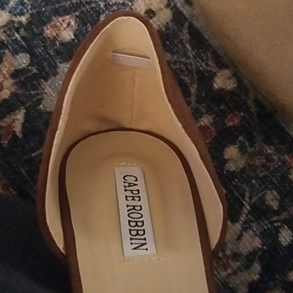 Suede Brown Tan Flats 9 9/12 - Picture 7 of 7
